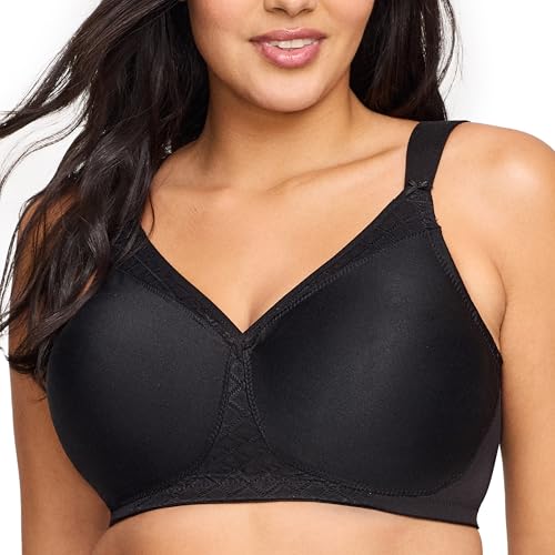 Glamorise Damen 1080 T-Shirt Bra, Schwarz, 80H EU von Glamorise