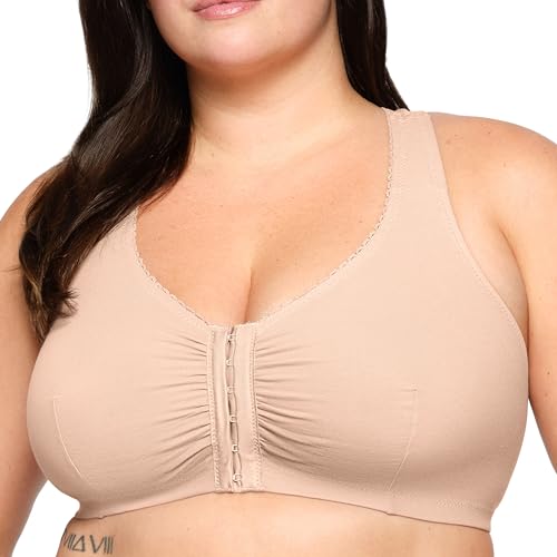 Glamorise Damen Bügelloser PerfectComfort-Baumwoll-BH mit T-Rücken Nr. 1908 von Glamorise