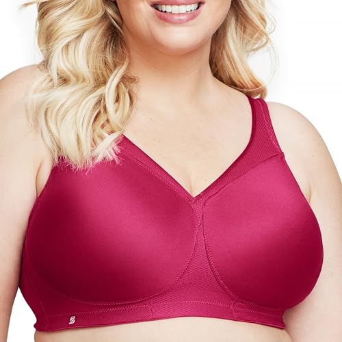 Glamorise Damen 1006 Sports Bra, Rubinrot, 95F EU von Glamorise