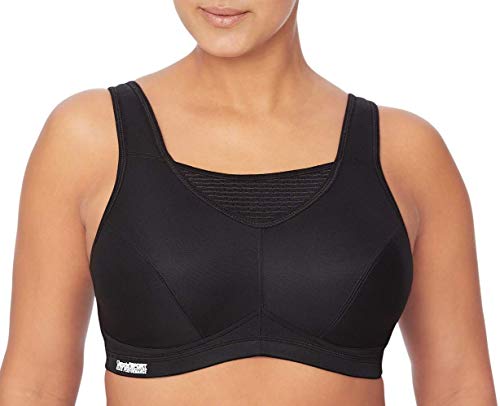 Große Größen Plusgröße Bustier Elite Sport-BH mit bestem Halt ohne Bügel Nr. 1067, Schwarz, 90G von Glamorise