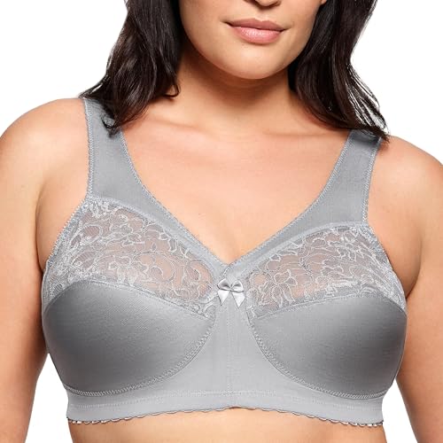 Glamorise Damen 1000 Full Coverage Bra, Grau, 105C EU von Glamorise