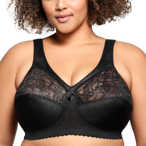Glamorise Damen 1000 Full Coverage Bra, Schwarz, 110J EU von Glamorise