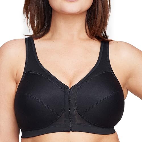Glamorise Damen Rückenstützender MagicLift-Vorderverschluss-BH, Schwarz,80D Glamorise Damen Rückenstützender MagicLift-Vorderverschluss-BH, Schwarz,80D von Glamorise