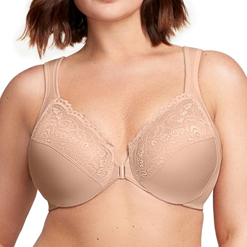 Glamorise Damen 1245 Plunge Bra, Haut, 100H EU von Glamorise