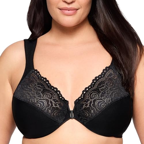 Glamorise Damen 1245 Plunge Bra, Schwarz, 90G Glamorise Damen 1245 Plunge Bra, Schwarz, 90G von Glamorise