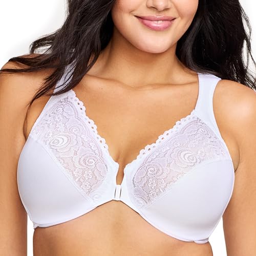 Glamorise Damen 1245 Plunge Bra, Weiß, 85D EU von Glamorise