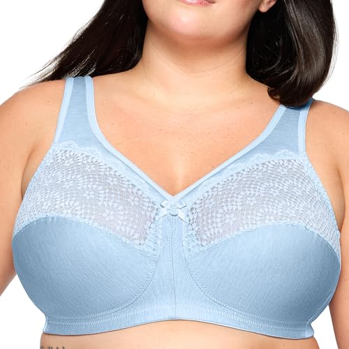 Glamorise Full Coverage Bra Damen, Hellblau Meliert,90D Glamorise Full Coverage Bra Damen, Hellblau Meliert,90D von Glamorise