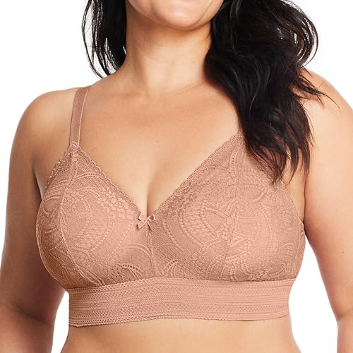 Glamorise Große Größen Plusgröße Bramour Gramercy Spitzen-Bralette de Luxe ohne Bügel Nr. 7012 Glamorise Große Größen Plusgröße Bramour Gramercy Spitzen-Bralette de Luxe ohne Bügel Nr. 7012 von Glamorise