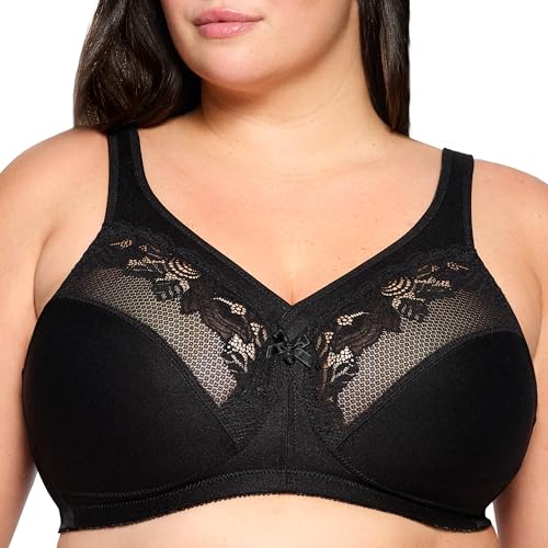 Glamorise Damen 1003 Minimizer Bra, Schwarz, 100C von Glamorise