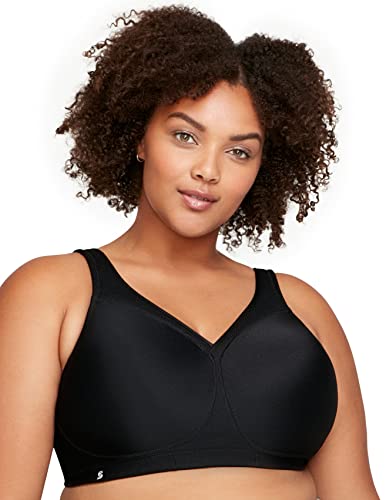 Glamorise Damen Nahtloser MagicLift-Sport-BH Ohne Bügel #1006 Sports Bra, Schwarz, 75J EU Glamorise Damen Nahtloser MagicLift-Sport-BH Ohne Bügel #1006 Sports Bra, Schwarz, 75J EU von Glamorise