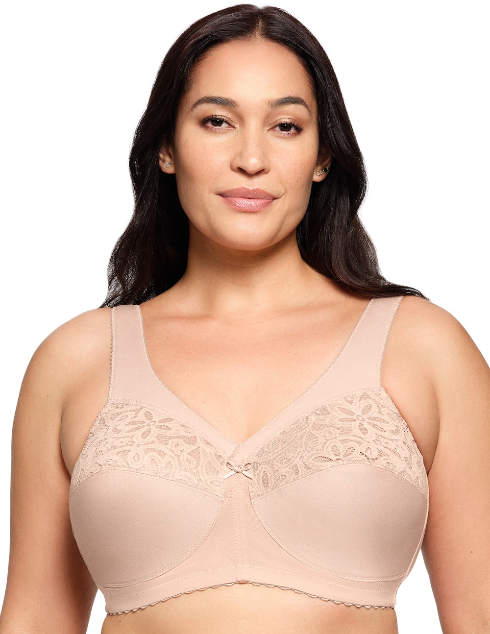 Große Größen MagicLift Baumwoll-Stütz-BH, Damen, beige, Größe: 100J, Baumwolle/Polyester/Synthetische Fasern, Happy Size Women von Glamorise