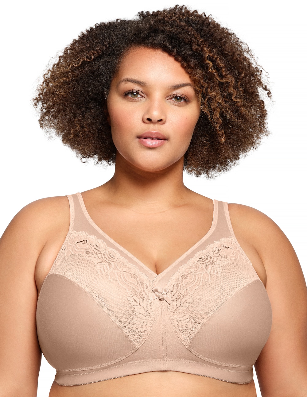 Große Größen MagicLift Minimizer-BH, Damen, beige, Größe: 90G, Synthetische Fasern/Polyester/Baumwolle, Happy Size DE Women von Glamorise