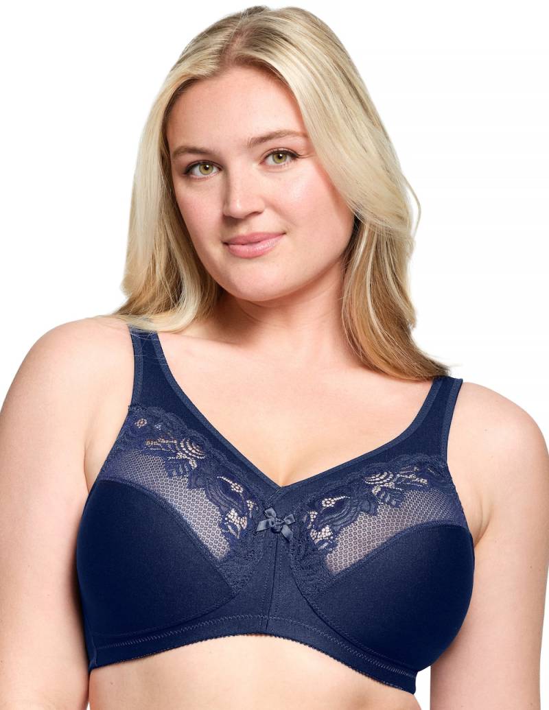 Große Größen MagicLift Minimizer-BH, Damen, blau, Größe: 90I, Synthetische Fasern/Polyester/Baumwolle, Happy Size DE Women von Glamorise