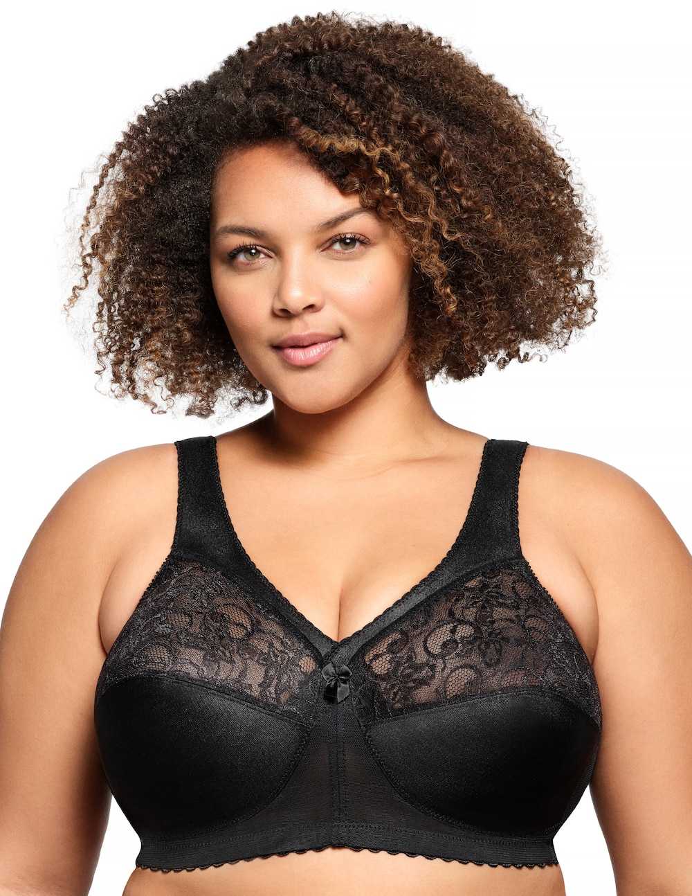 Große Größen Original MagicLift-Stütz-BH, Damen, schwarz, Größe: 115B, Synthetische Fasern/Polyester, Happy Size DE Women von Glamorise