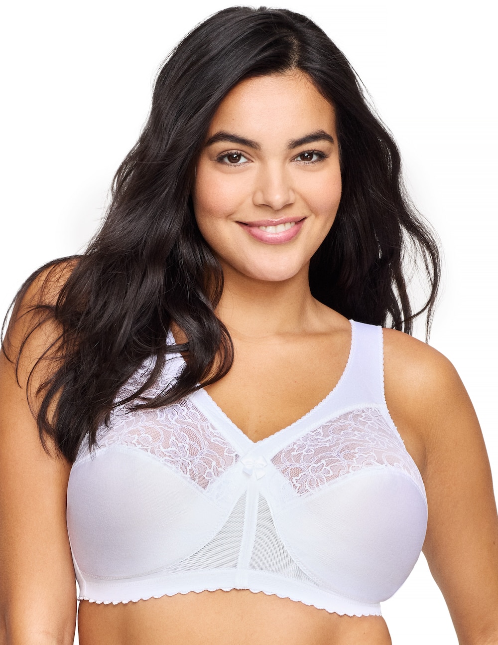 Große Größen Original MagicLift-Stütz-BH, Damen, weiß, Größe: 100G, Synthetische Fasern/Polyester, Happy Size DE Women von Glamorise