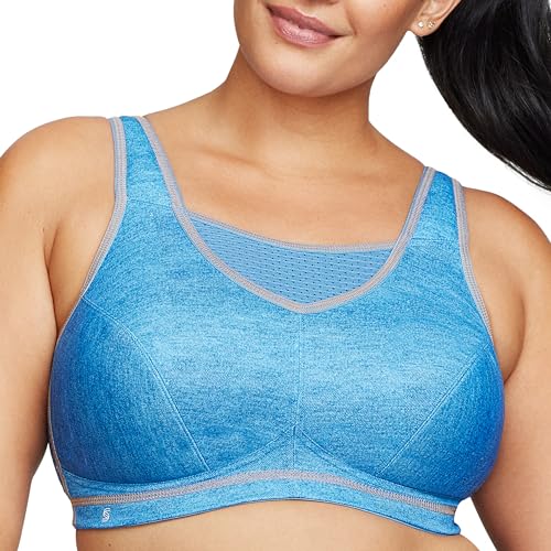 Glamorise Große Größen Plusgröße Bustier Elite Sport-BH mit bestem Halt ohne Bügel Nr. 1067 von Glamorise
