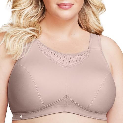 Große Größen Plusgröße Bustier Elite Sport-BH mit bestem Halt ohne Bügel Nr. 1067 von Glamorise