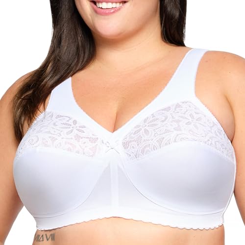 Glamorise Damen 1001 Full Coverage Bra, Weiß, 110J Glamorise Damen 1001 Full Coverage Bra, Weiß, 110J von Glamorise