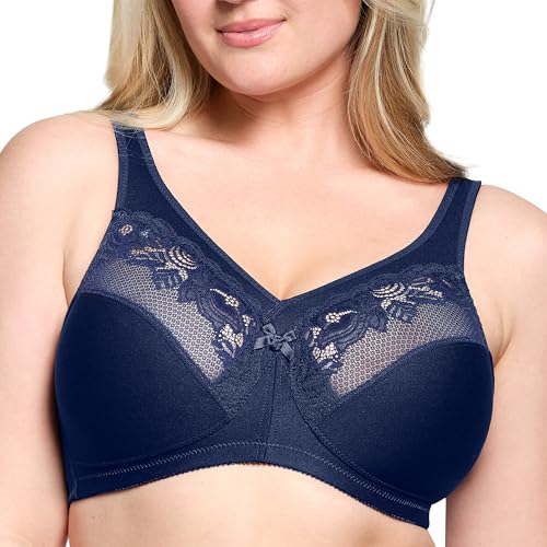 Glamorise Damen 1003 Minimizer Bra, Blau, 115C von Glamorise