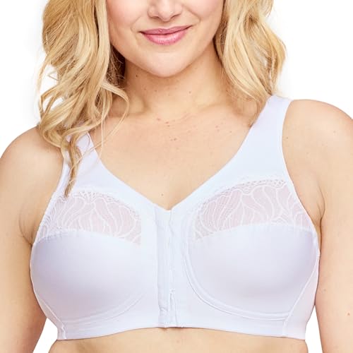 Glamorise Damen 1210 Full Coverage Bra, Weiß, 100B von Glamorise