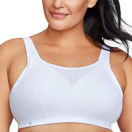Glamorise Damen 1166 Sports Bra, Weiß, 95H EU von Glamorise