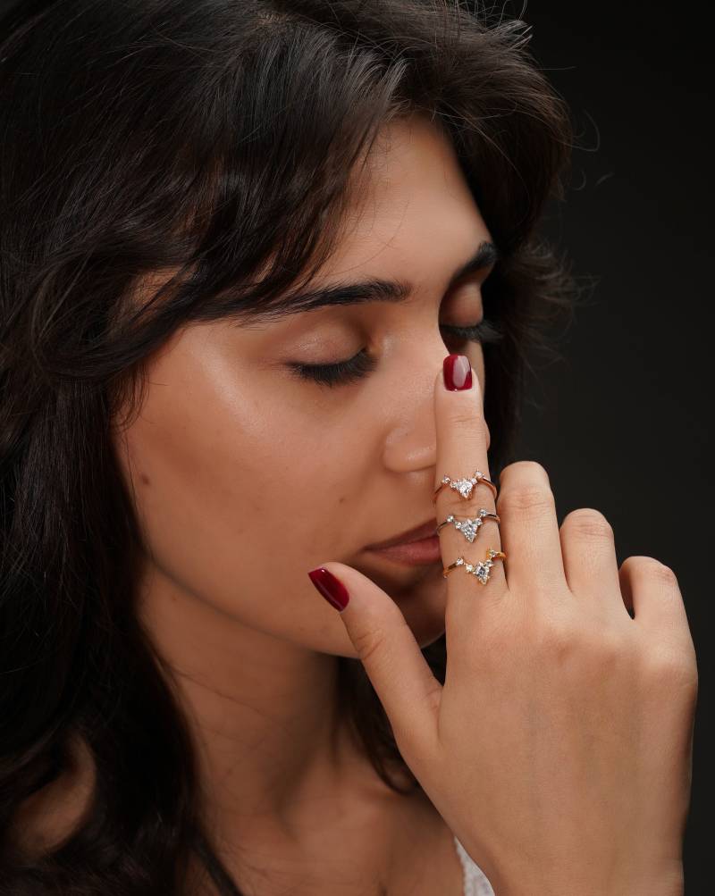 Baguette Moissanit Ehering Geschwungener Diamant Weißgold Band Vintage Antik Stapelring Eleganter Brautring von Glamoristic