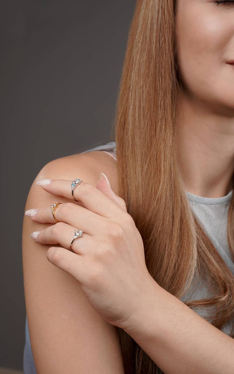 Moissanite Kite Cut Ehering Zierliche Süße Drachen Diamant Brautjungfer Geschenke Für Hochzeitstag Geburtstagsgeschenke Frau Brautring von Glamoristic