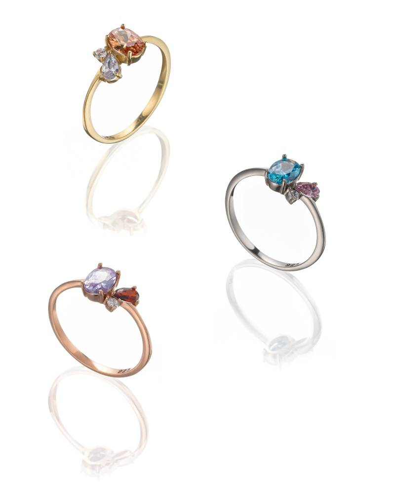 Personalisierter Familienschmuck Individueller Oval & Tropfen Geburtsstein Ring Handgefertigtes Multistein Band Besonderes Geschenk Für Sie von Glamoristic