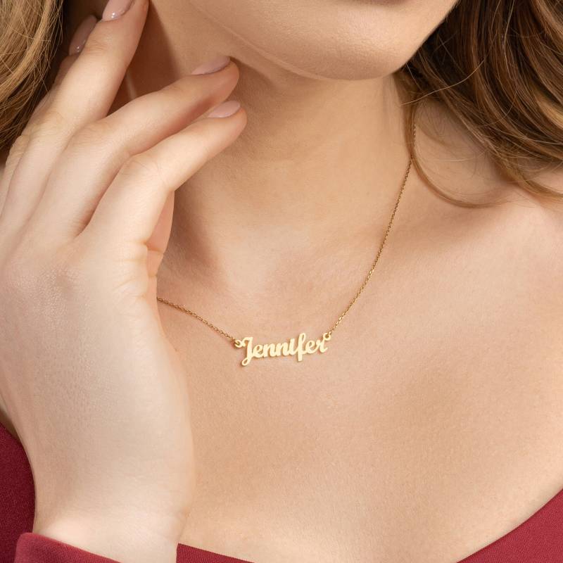 Script Name Zierliche Halskette Gold Namenskette Ist Ein Perfektes Geschenk Für Sie Best Friend Schmuck von GlamoristicGold