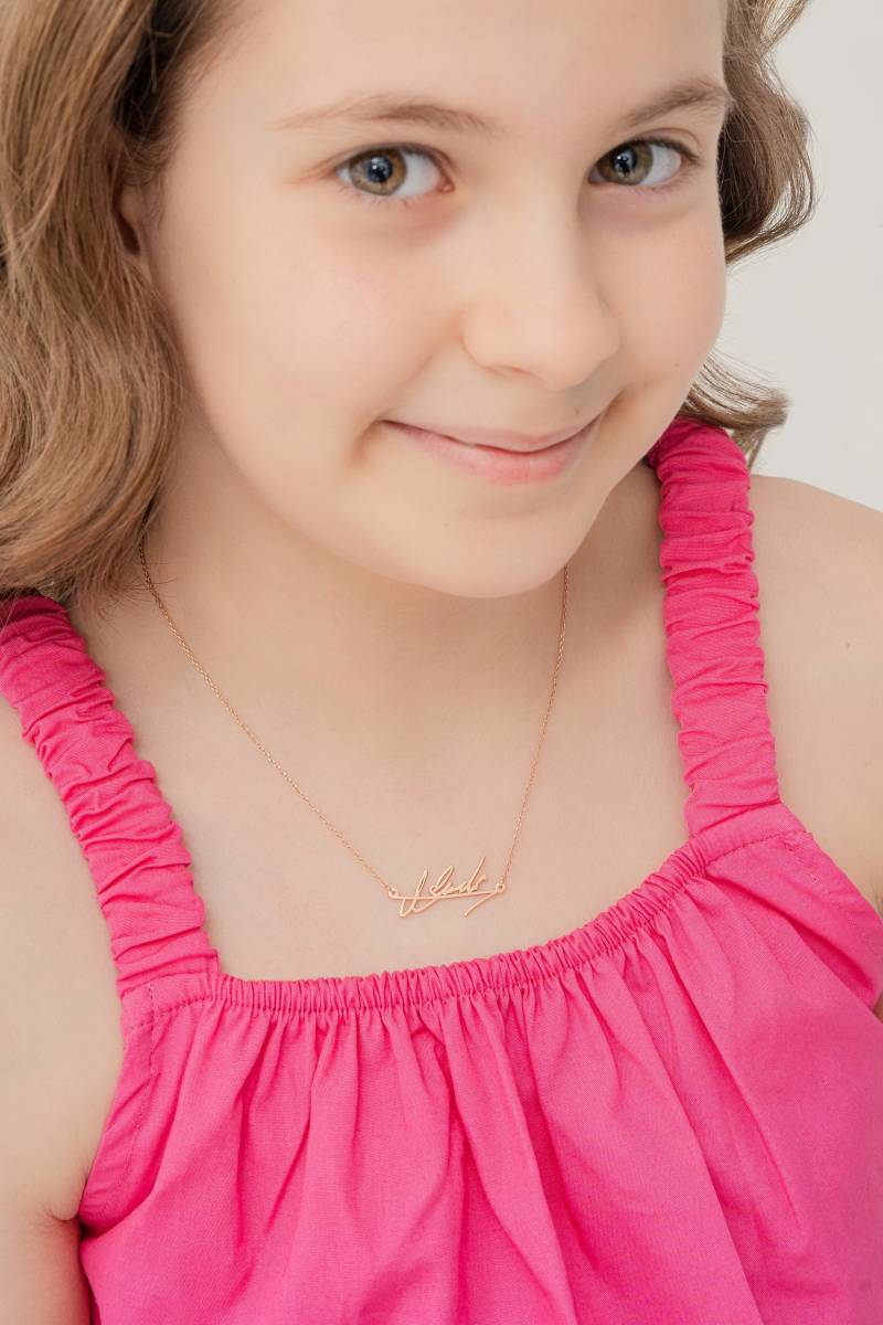 Benutzerdefinierte Handschrift Schmuck Personalisierte Signatur Andenken Geschenk Halskette Bedeutungsvolles Geschenk Santimental von GlamoristicKids