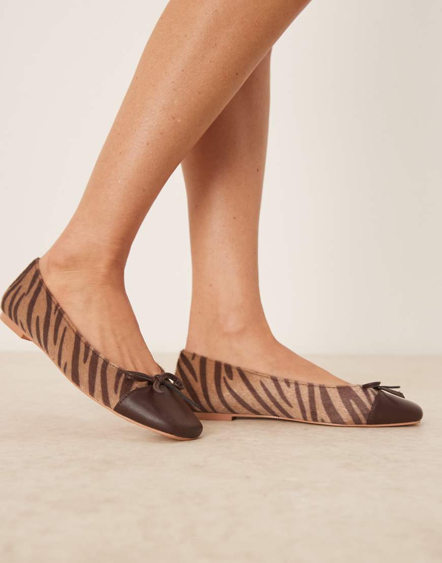 Glamorous - Ballerinas mit Zebramuster in Braun Glamorous - Ballerinas mit Zebramuster in Braun von Glamorous