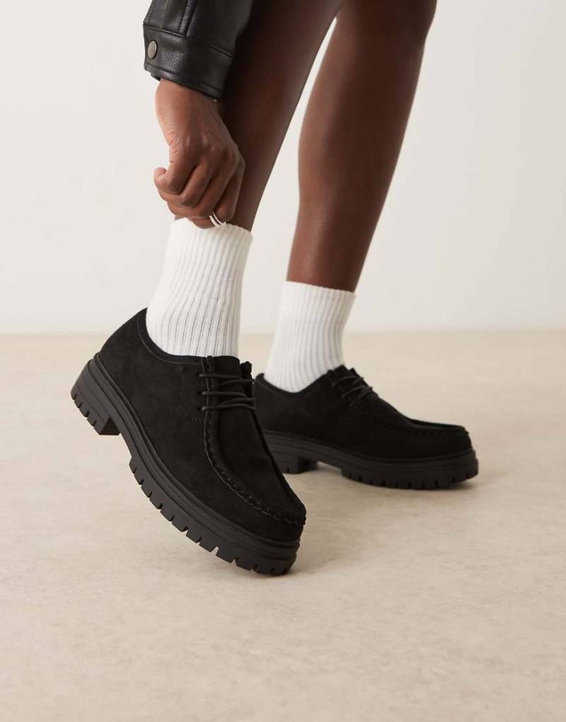 Glamorous - Derby Schuhe in Schwarz-Micro Glamorous - Derby Schuhe in Schwarz-Micro von Glamorous