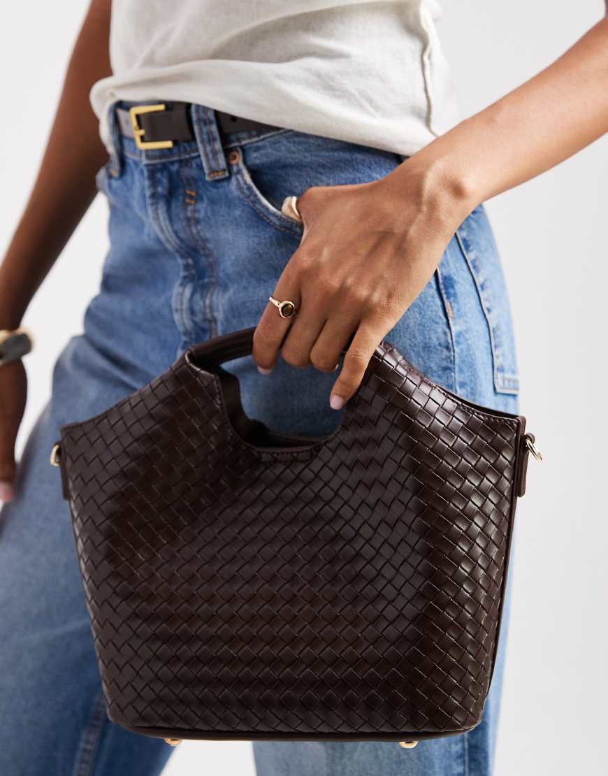 Glamorous - Grab Bag in Schokobraun mit Web-Design von Glamorous