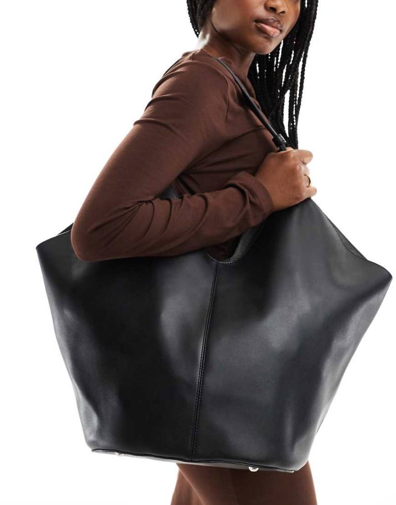 Glamorous - Große, lässige Tragetasche in Schwarz von Glamorous