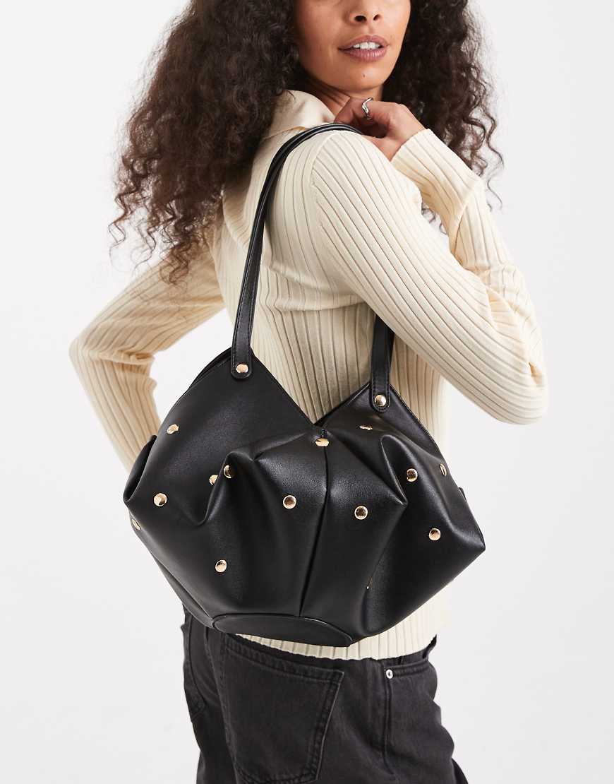 Glamorous - Handtasche in Schwarz mit Nietenbesatz von Glamorous