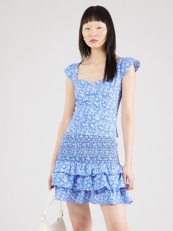 Glamorous Kurzarmbluse (1-tlg) Drapiert/gerafft von Glamorous