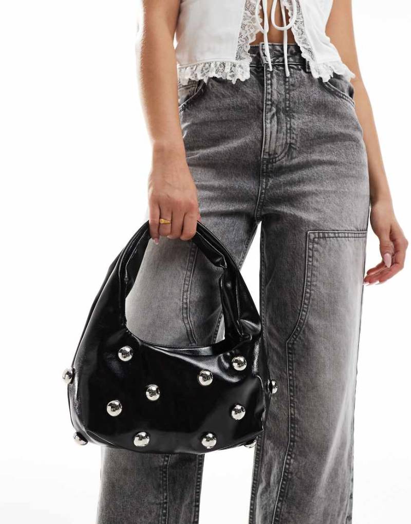 Glamorous - Mini-Handtasche in Schwarz mit Nietenbesatz von Glamorous