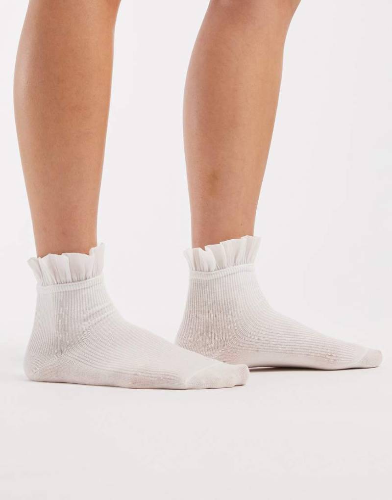 Glamorous - Rüschensocken in Schwarz von Glamorous