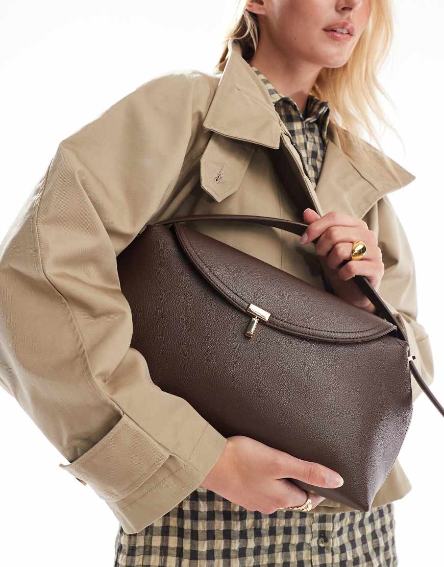 Glamorous - Schultertasche in Schokobraun mit Umschlag-Brown Glamorous - Schultertasche in Schokobraun mit Umschlag-Brown von Glamorous