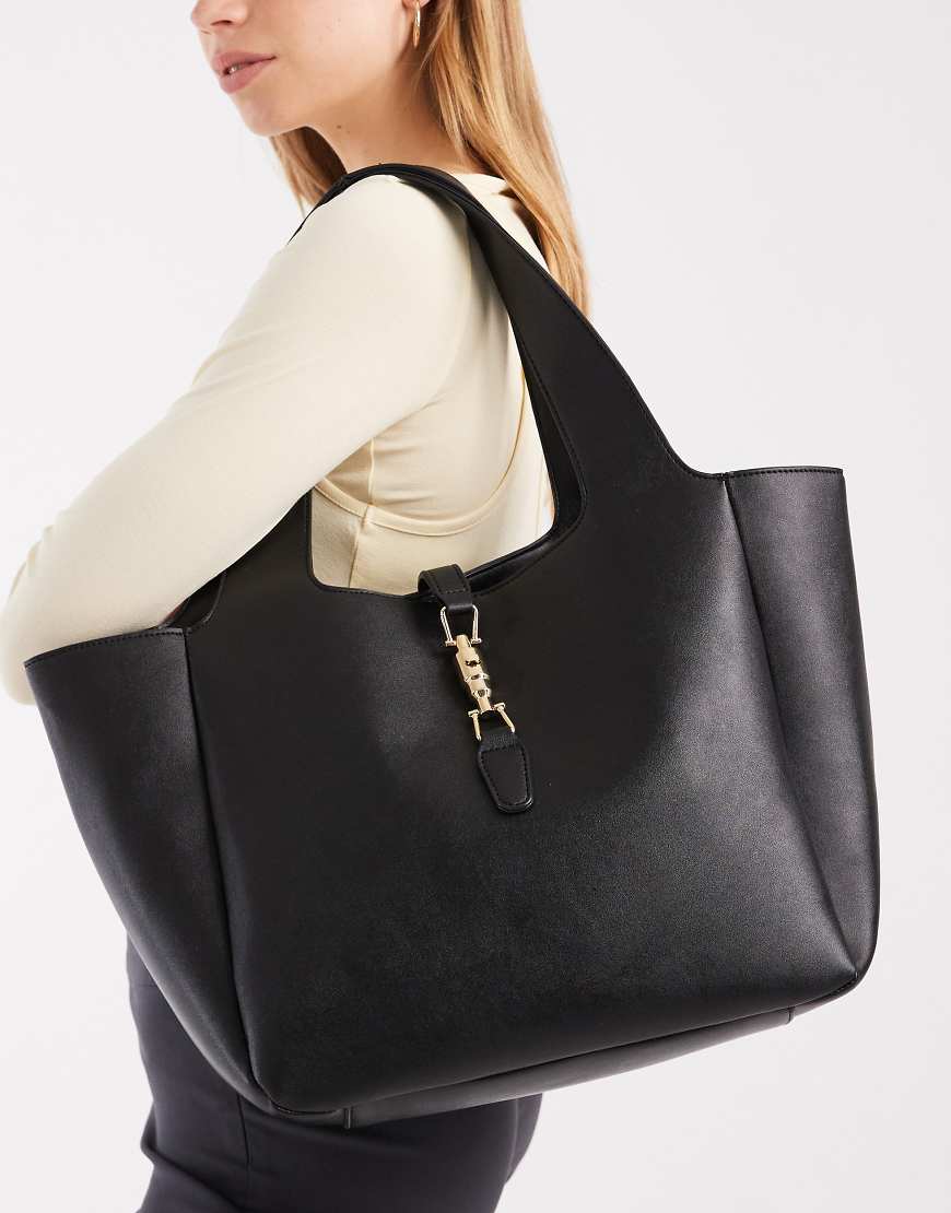 Glamorous - Schultertasche in Schwarz mit Metalldetail von Glamorous