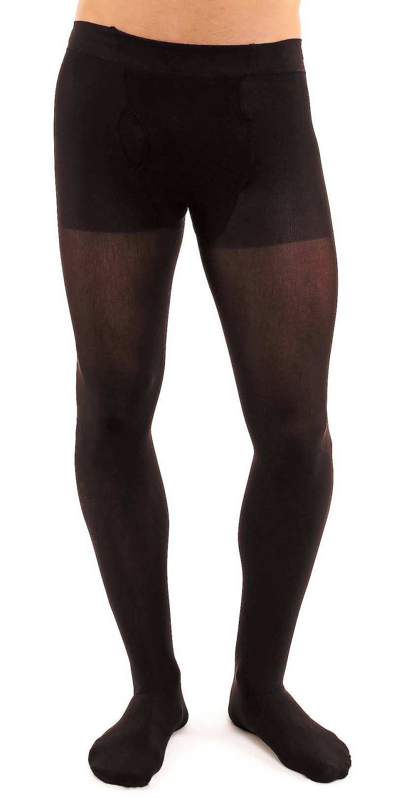 Glamory Microman 100 Herrenstrumpfhose | Farbe: Black | Größe: 40-42 von Glamory