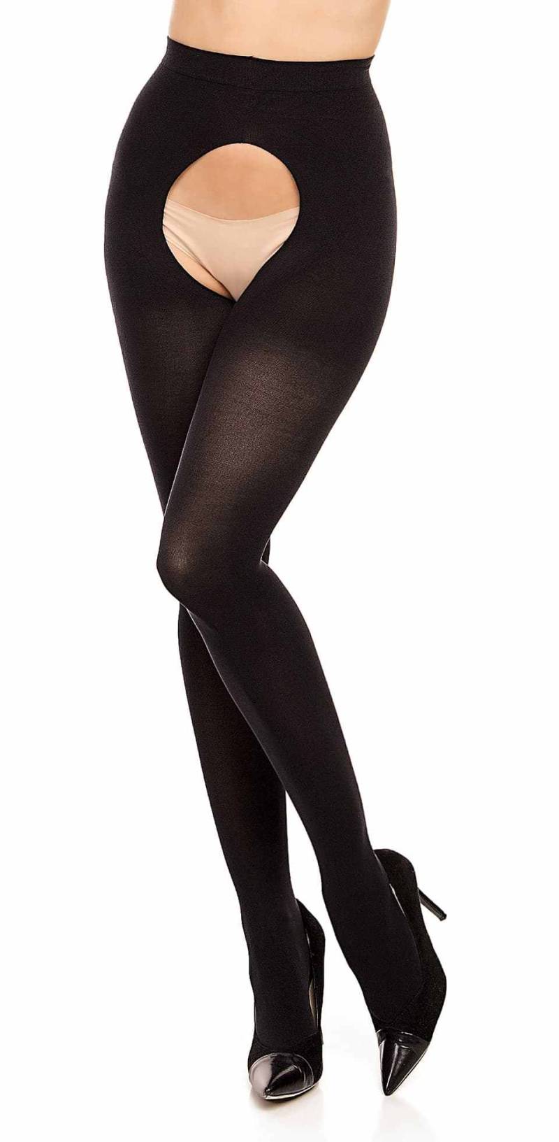 Glamory Ouvert 60 Strumpfhose | Farbe: Black | Größe: 44-46 von Glamory
