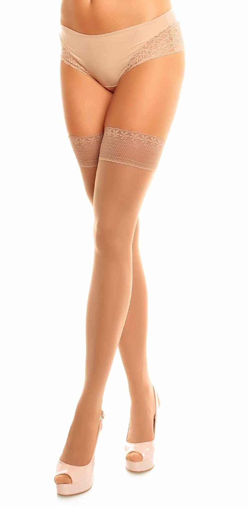 Glamory Vital 40 halterlose Stützstrümpfe | Farbe: Make up | Größe: 48-50 von Glamory