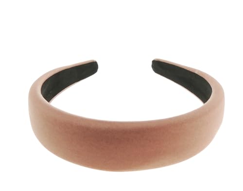 Damen-Haarreif, leicht gepolstert, Samt, Abend-/Wintermode, formell, 4 cm breit, Stoff-Stirnband, Haarreif, Haarband, Weihnachten, Geburtstag, Hochzeit, Geschenk, Brautjungfer, Tanz, Urlaub, von Glamour Girlz