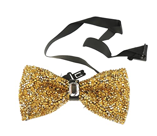 Glamour Girlz Herren Diamante verkrustet Luxuglitzernden Abend formelle Hochzeit schwarze Krawatte Fliege Gold Glamour Girlz Herren Diamante verkrustet Luxuglitzernden Abend formelle Hochzeit schwarze Krawatte Fliege Gold von Glamour Girlz