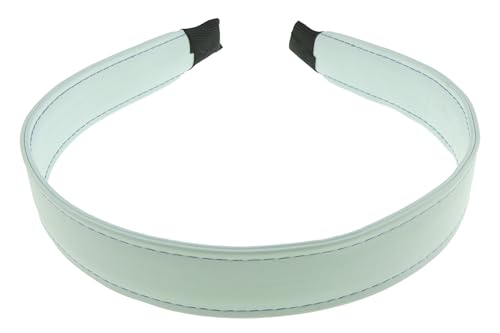Haarreif für Damen, Lederoptik, vegan, genähter Rand, Winter, Abend, Hochzeit, Party, Geburtstag, Braut, Weihnachten, Geburtstag, Brautjungfer, Haarschmuck, Haarschmuck, Haarband (Aqua, Einheitsgröße) von Glamour Girlz