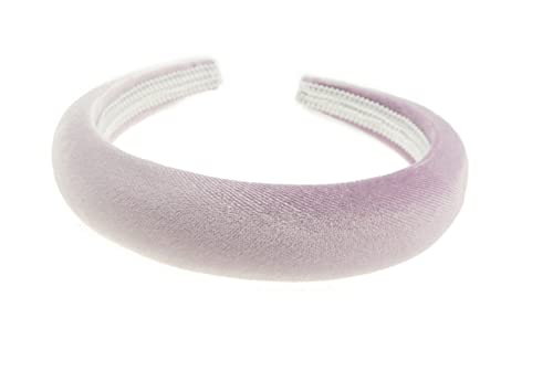 Luxuriöses, gepolstertes Samt-Haarband für Winter, Abend, Hochzeit, Party, Geburtstag, Braut, Weihnachten, Geburtstag, Brautjungfer, Haarschmuck, Geschenkidee, Flieder, Bump) von Glamour Girlz