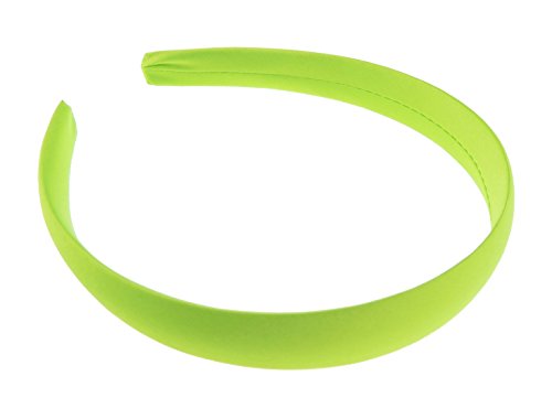 Mädchen Satin 2cm Haar Stirnband Alice Band (Bright Limette) von Glamour Girlz