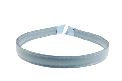 Schmales Haarreif für Damen, Lederoptik, vegan, genähte Kanten, Winter, Abend, Hochzeit, Party, Geburtstag, Braut, Weihnachten, Geburtstag, Brautjungfer, Haarschmuck, Haarband (Blaugrün) von Glamour Girlz