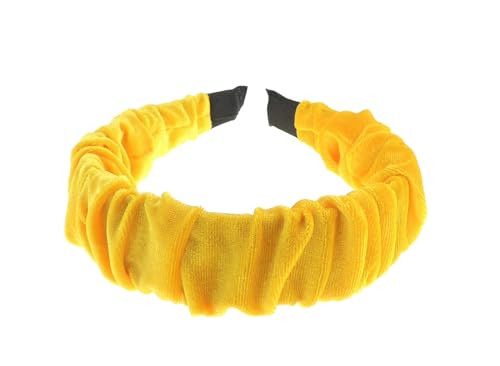 Turban aus Samt, gerafft, gerafft, gedreht, gedreht, extra breit, dick, modisch, formeller Abend, Boho, Vintage, Haarreif, Haarreif, Damen, Haarreif, Weihnachten, Geburtstag, Hochzeit, Gast, von Glamour Girlz